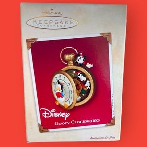 Hallmark Disney Goofy' Clockworks Ornament 2002 Mickey Mouse Donald Duck